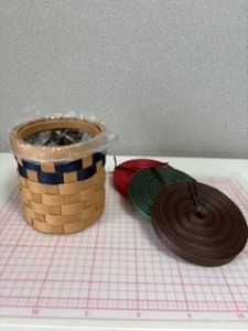 クラフトバンドの卓上ゴミ箱