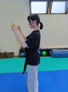 体力向上チューブトレーニング